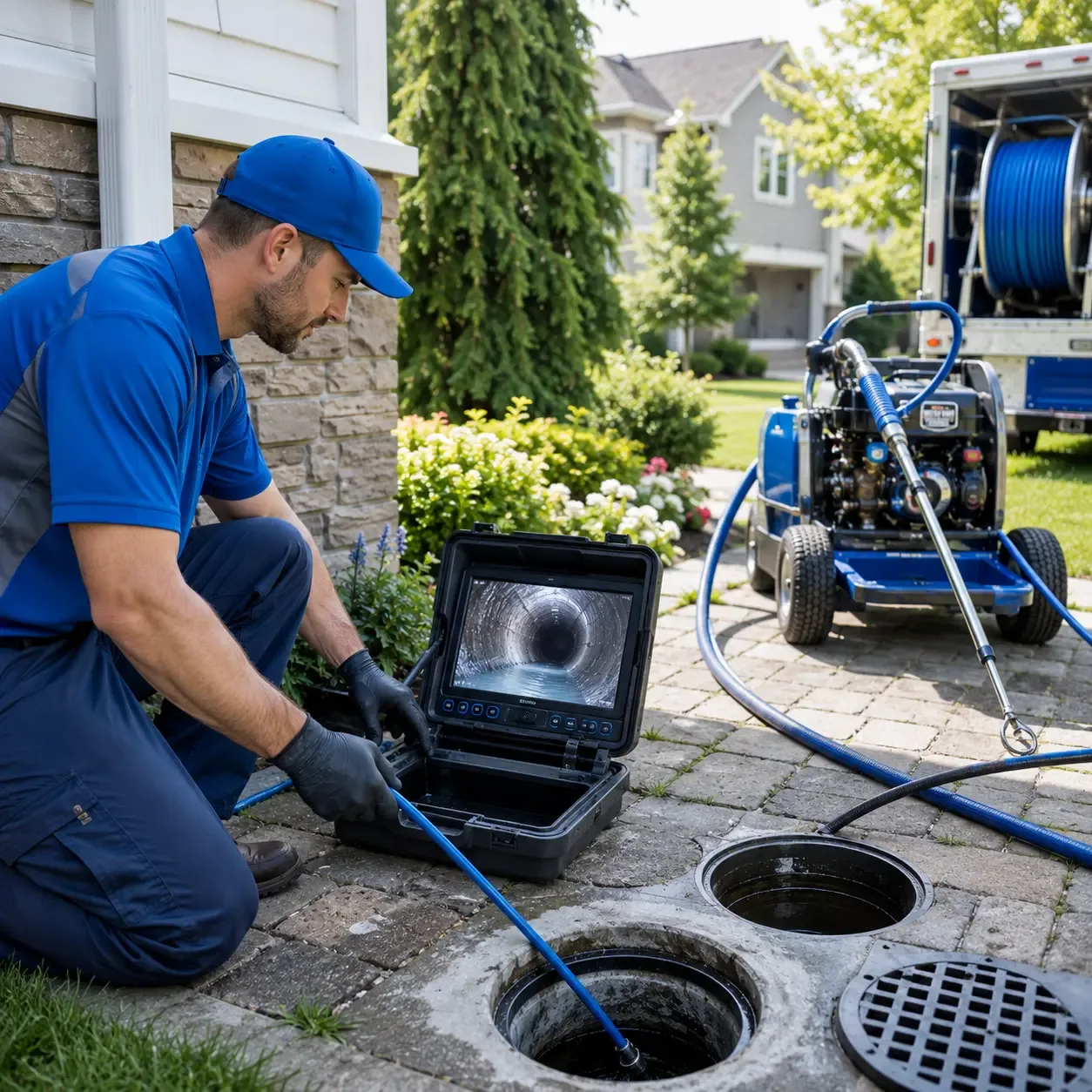Outdoor drain cleaning professionals serving Novice, TX